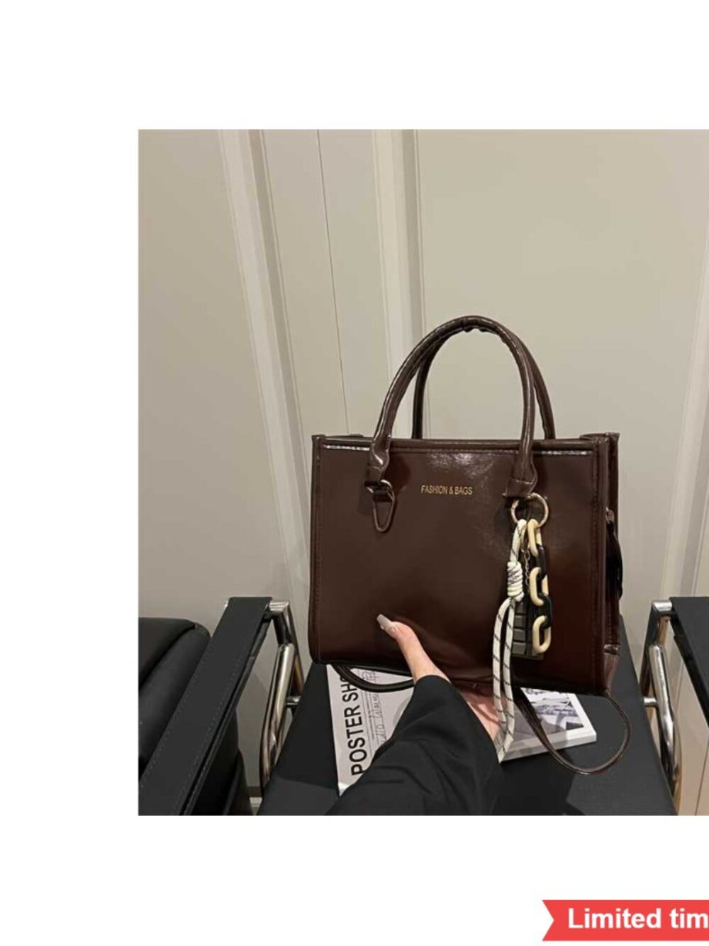 Stylish Crossbody Handbag Compact Lightweight Shoulder Bag Top Handle